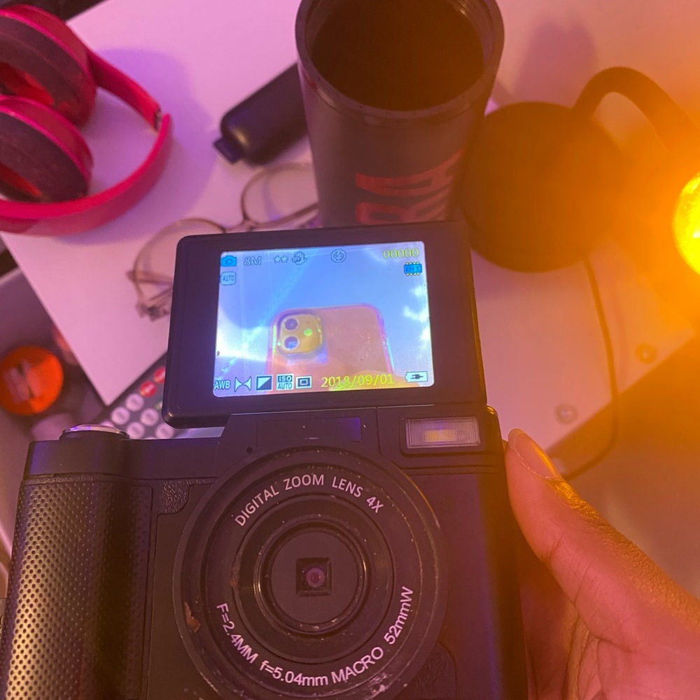 Black digital camera